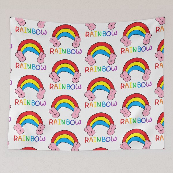 Item preview, rainbow rabbit designed and sold by zzzozzo.