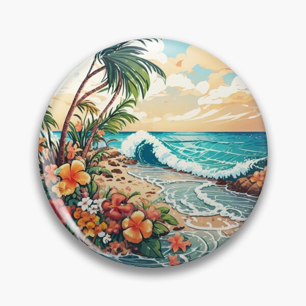Item preview, Sun Lovers and Agitated Ocean - Hawaii Orchids designed and sold by NautiChic.