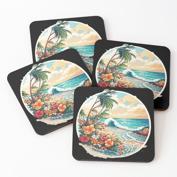 Item preview, Sun Lovers and Agitated Ocean - Hawaii Orchids designed and sold by NautiChic.