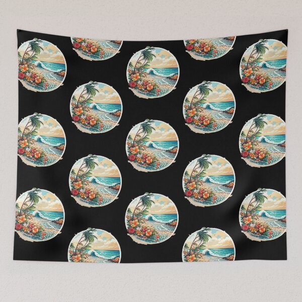 Item preview, Sun Lovers and Agitated Ocean - Hawaii Orchids designed and sold by NautiChic.