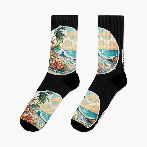 Item preview, Sun Lovers and Agitated Ocean - Hawaii Orchids designed and sold by NautiChic.