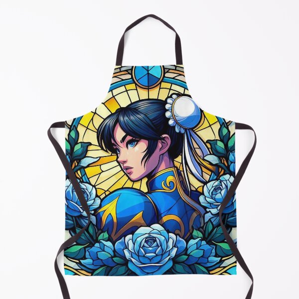 Item preview, Chun-Li Street Fighter Stained Glass Art Nouveau designed and sold by CandyCrab.