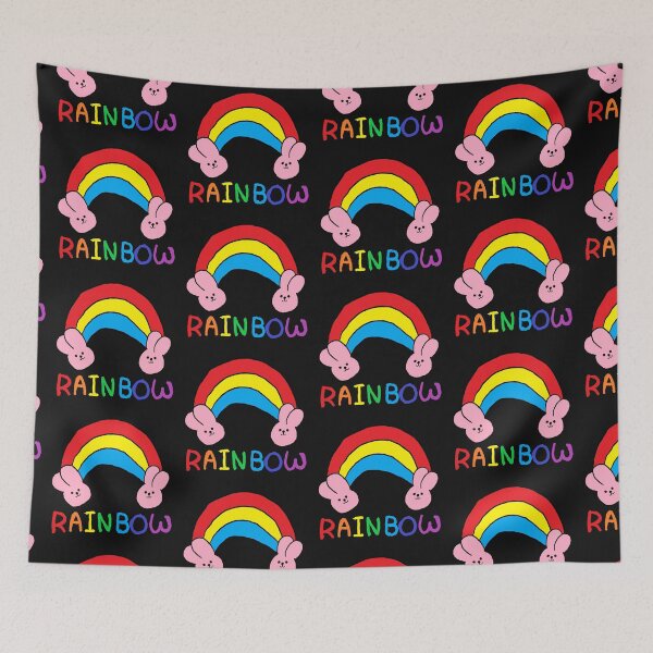 Item preview, rainbow rabbit designed and sold by zzzozzo.
