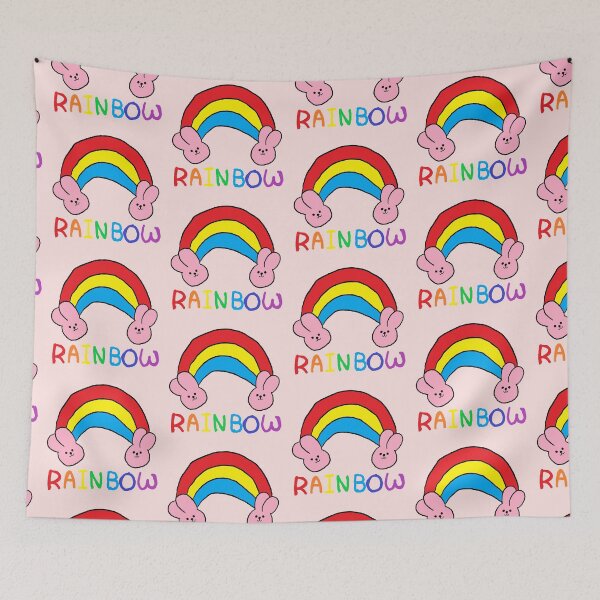 Item preview, rainbow rabbit designed and sold by zzzozzo.