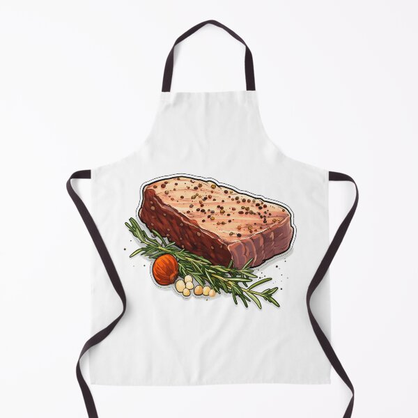 Item preview, Garlic and Pepper Steak with Salad and Bread designed and sold by marezino.