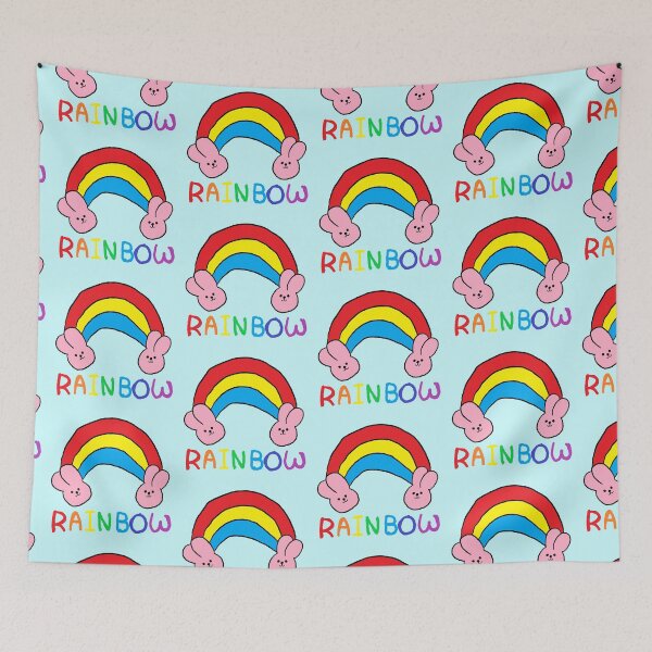 Item preview, rainbow rabbit designed and sold by zzzozzo.