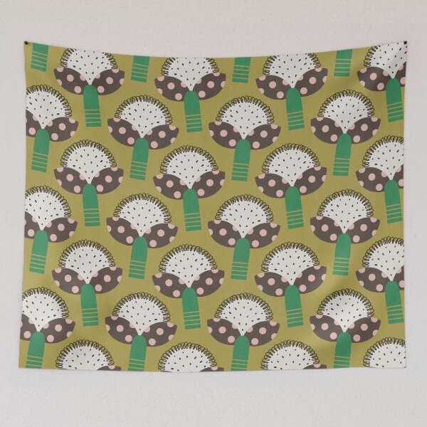 Item preview, Bloom dots olive green designed and sold by janedrawsthings.