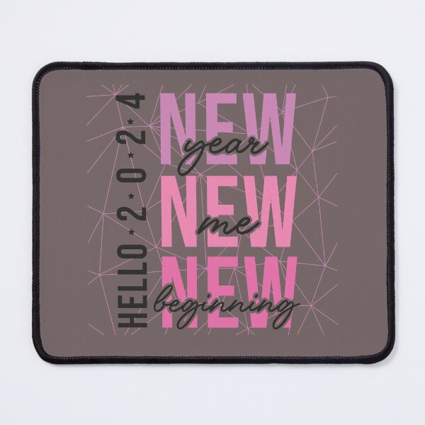 Item preview, New Year New Me New Beginning Hello 2024 designed and sold by Mypieceofspace.