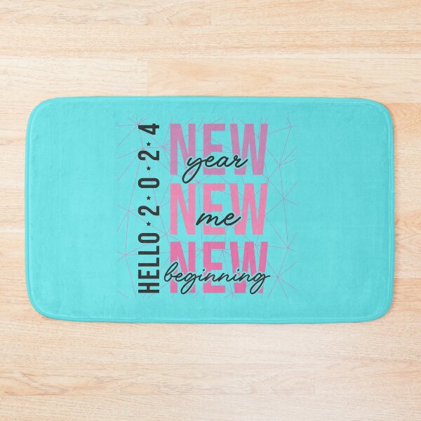 Item preview, New Year New Me New Beginning Hello 2024 designed and sold by Mypieceofspace.