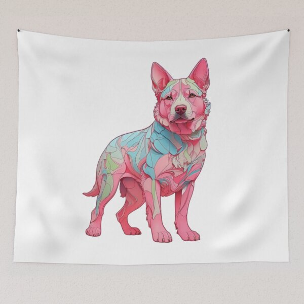Item preview, A Colorful Dog designed and sold by PalettePetal.