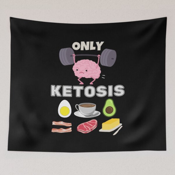 Item preview, Only ketosis and strong brain designed and sold by InverseArt.