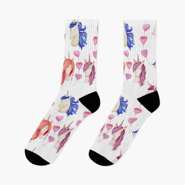 Artikelvorschau, Watercolor unicorns entworfen und verkauft von tapilipa.