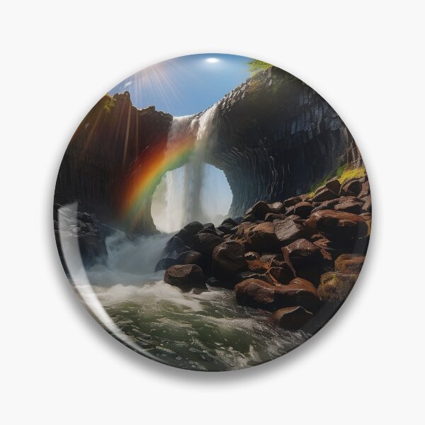 Item preview, Misty forest with waterfalls in fog long exposure - Landscape photography designed and sold by TheArtistOf2022.