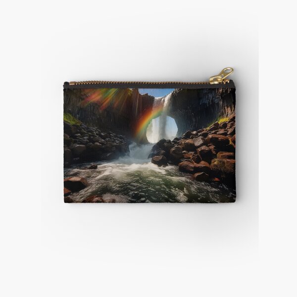Item preview, Misty forest with waterfalls in fog long exposure - Landscape photography designed and sold by TheArtistOf2022.