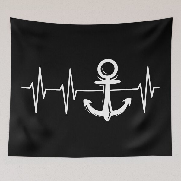 Item preview, Anchor heartbeat symbol Ekg pulse See Icon - anchor heartbeat designed and sold by AndreMi.