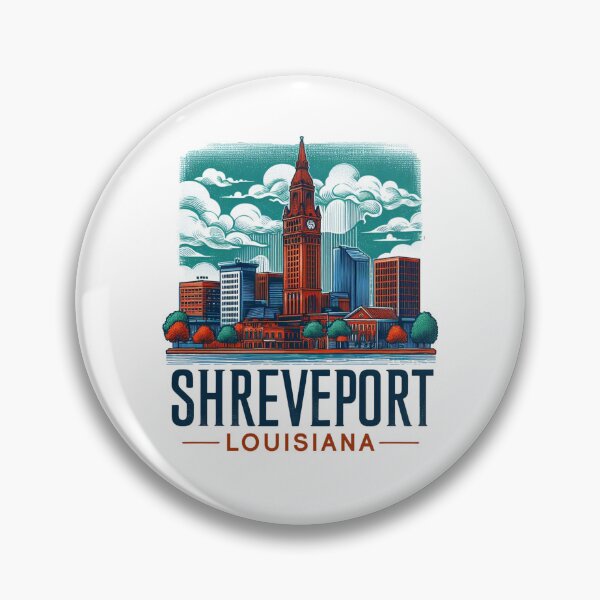 Item preview, Shreveport Louisiana Watercolor Illustration designed and sold by PaintMeWorld.