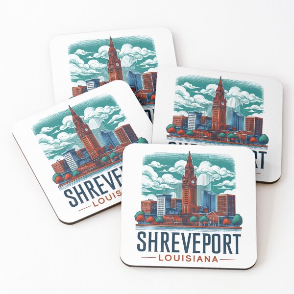 Item preview, Shreveport Louisiana Watercolor Illustration designed and sold by PaintMeWorld.