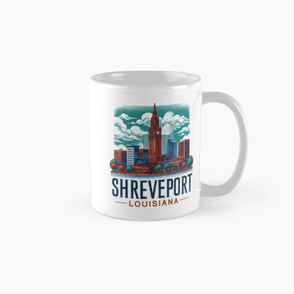 Item preview, Shreveport Louisiana Watercolor Illustration designed and sold by PaintMeWorld.