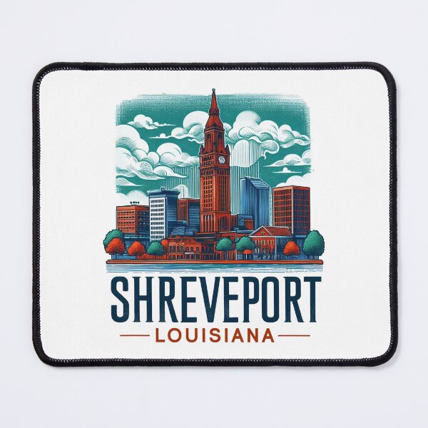 Item preview, Shreveport Louisiana Watercolor Illustration designed and sold by PaintMeWorld.