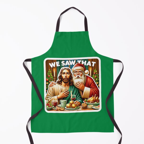 Item preview, We Saw That meme Jesus Santa Claus Christmas Dinner Holy Silent Night wwjd designed and sold by plushism.