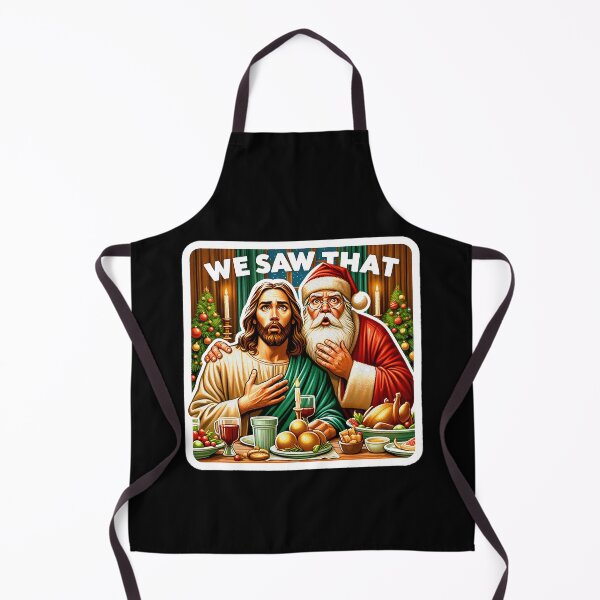 Item preview, We Saw That meme Jesus Santa Claus Christmas Dinner Holy Silent Night wwjd designed and sold by plushism.