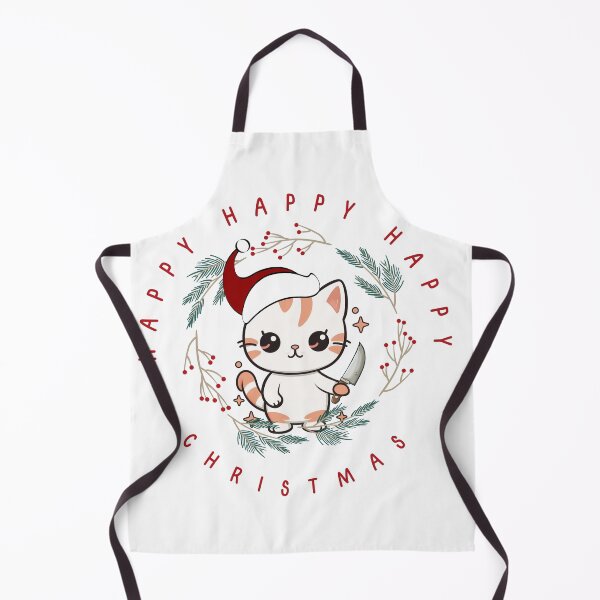 Item preview, Christmas worker cat designed and sold by ABKforDesign.