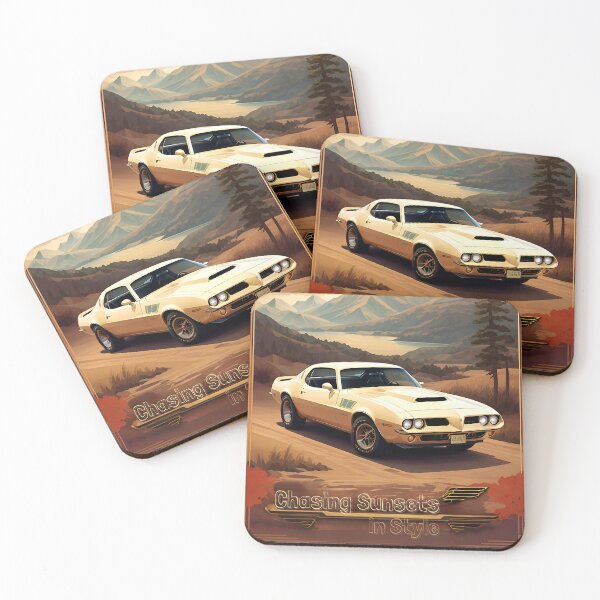 Item preview, Vintage Firebird Poster: Chasing Sunsets designed and sold by Ceemko's Vintage Corner.