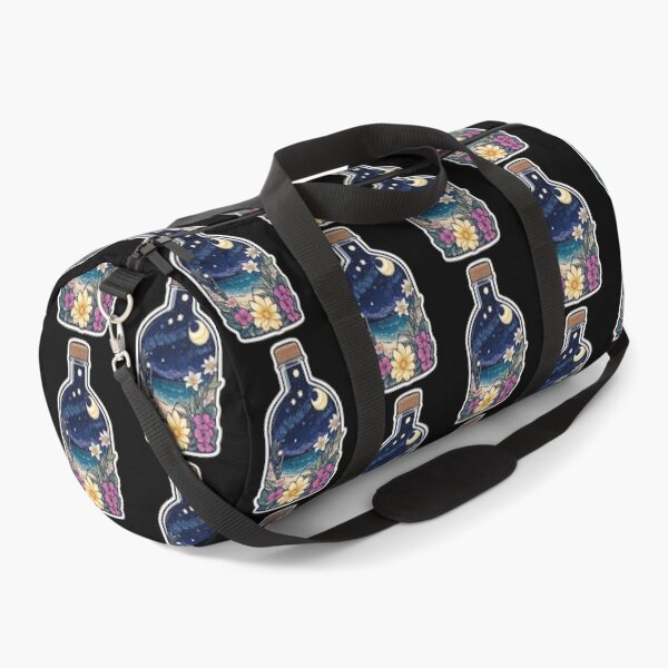 Item preview, Starry Night with Moon in a Bottle with Hawaiian Flowers designed and sold by NautiChic.
