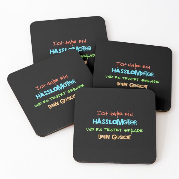 Item preview, I have a hasslometer and it's testing your face right now. Saying in German - funny designed and sold by Pflugart.