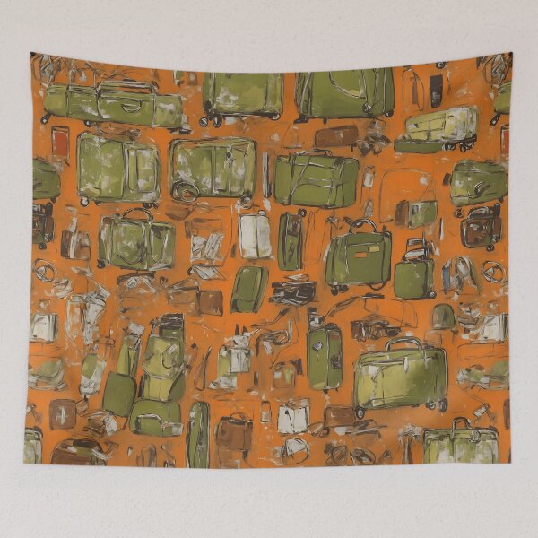 Item preview, Vibrant Suitcase Pattern designed and sold by Andreas M. Mueller.