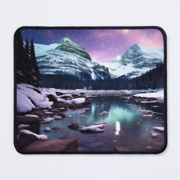 Item preview, Iceland landscape with aurora night sky in long exposure - Landscape photography designed and sold by TheArtistOf2022.