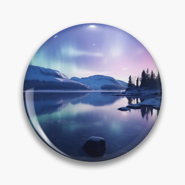 Item preview, Iceland landscape with aurora night sky in long exposure - Landscape photography designed and sold by TheArtistOf2022.