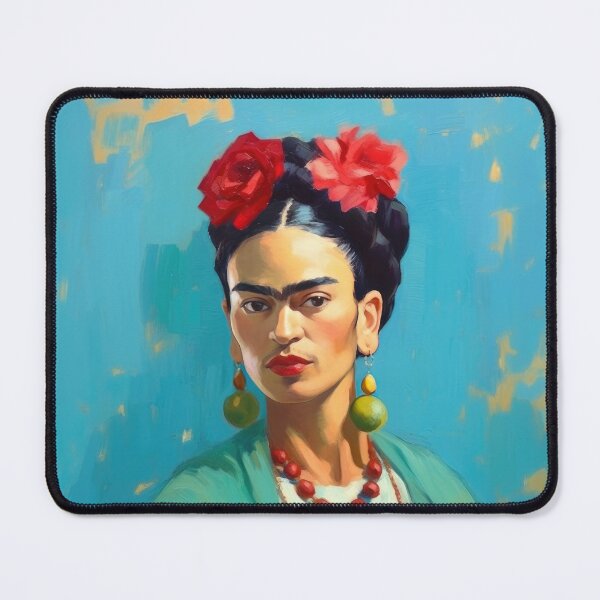 Item preview, Frida Kahlo picture turquoise blue  designed and sold by ArtHouseNiklas.