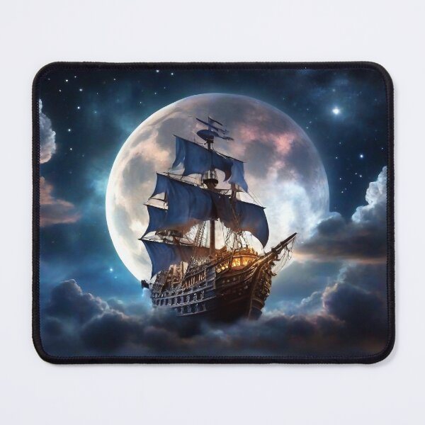 Item preview, Pirate ship flying through the clouds designed and sold by m-y-A-I-A-R-T-.