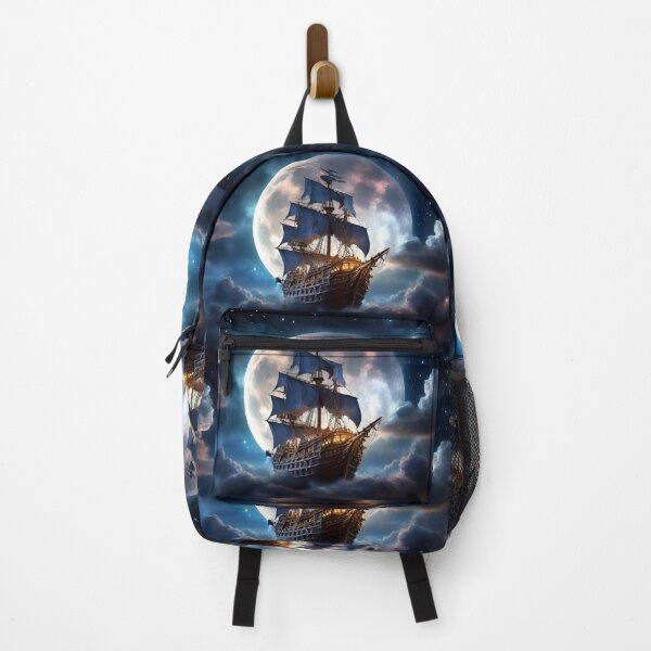 Item preview, Pirate ship flying through the clouds designed and sold by M-Y-A-R-T-.