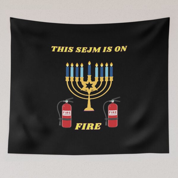 Item preview, This Sejm Is on Fire, Menora, Grzegorz Braum, designed and sold by Imaginefun.