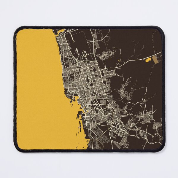 Item preview, Jeddah City Map of Makkah, Saudi Arabia - Pastel designed and sold by deMAP.