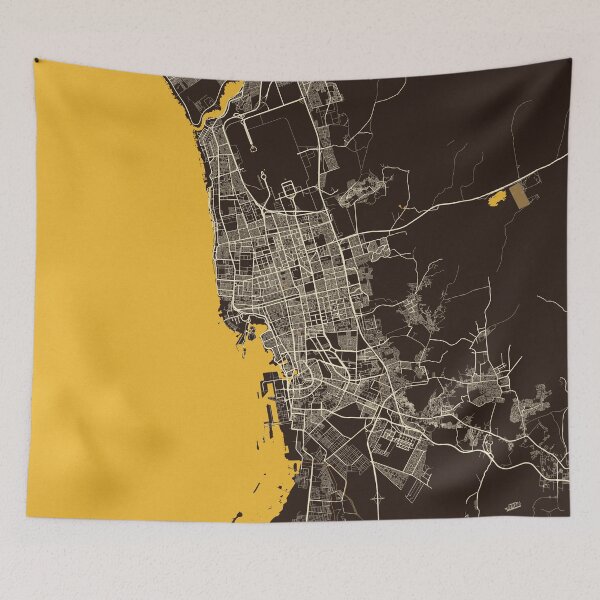 Item preview, Jeddah City Map of Makkah, Saudi Arabia - Pastel designed and sold by deMAP.