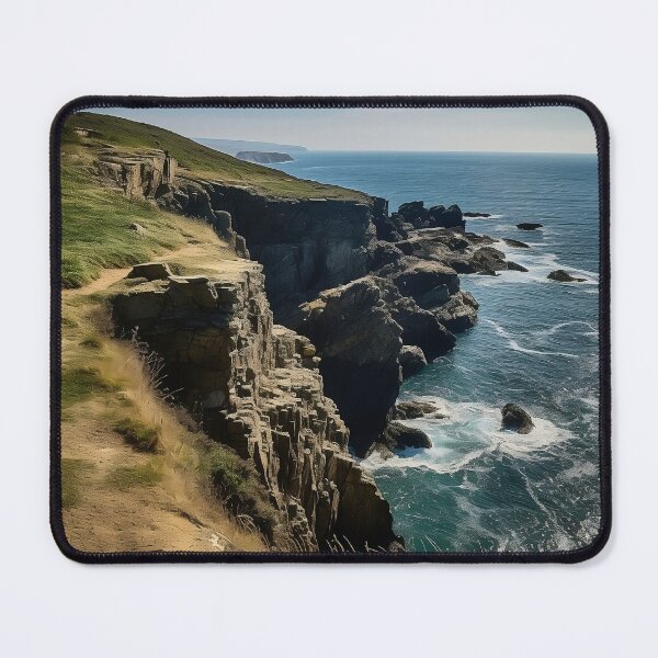 Item preview, Cliffs in Scotland on a sunny day - Landscape photography designed and sold by TheArtistOf2022.