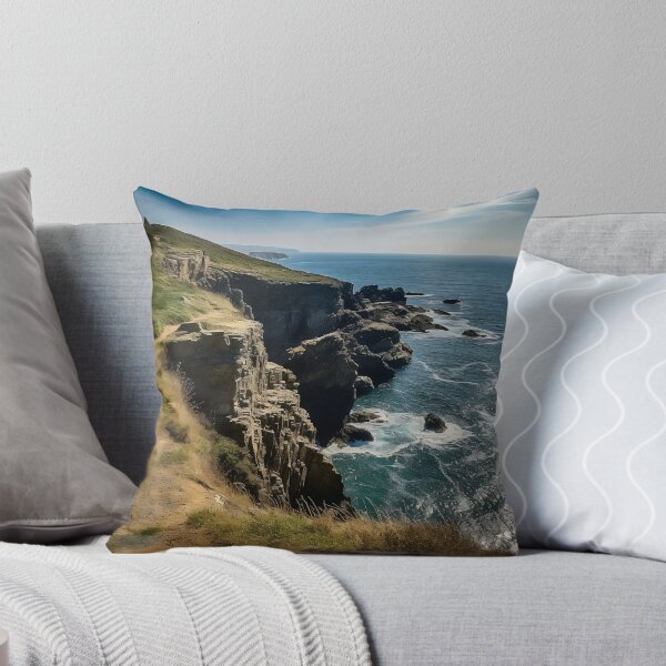 Item preview, Cliffs in Scotland on a sunny day - Landscape photography designed and sold by TheArtistOf2022.