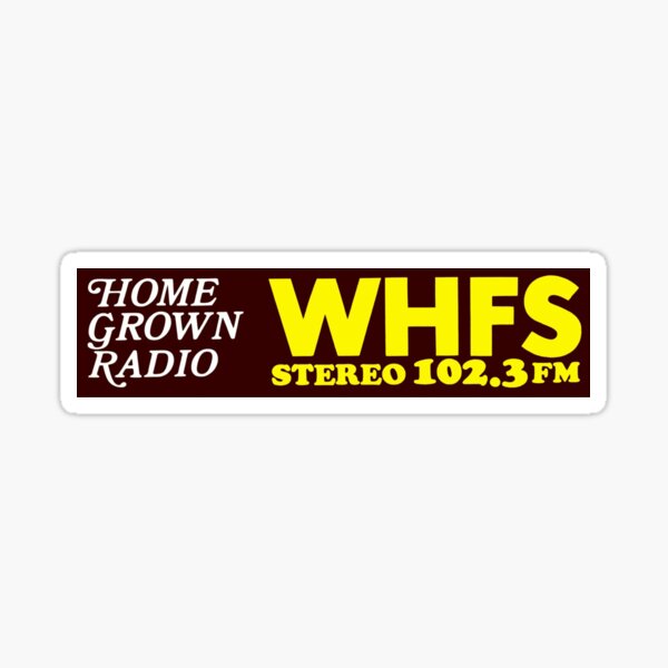 Artikel-Vorschau von WHFS 102.3FM Alternatives Radiosender-Autoaufkleber-Design, designt und verkauft von Designs by Kool Kat.