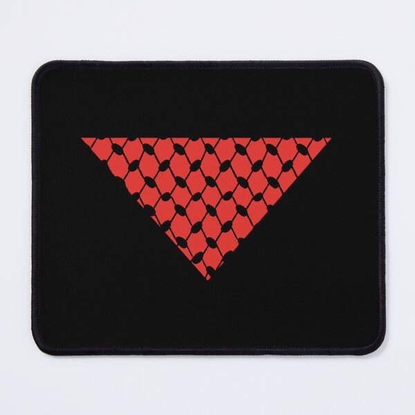 Item preview, Palestine Red Triangle with Keffiyeh Print designed and sold by ArabicMerch.