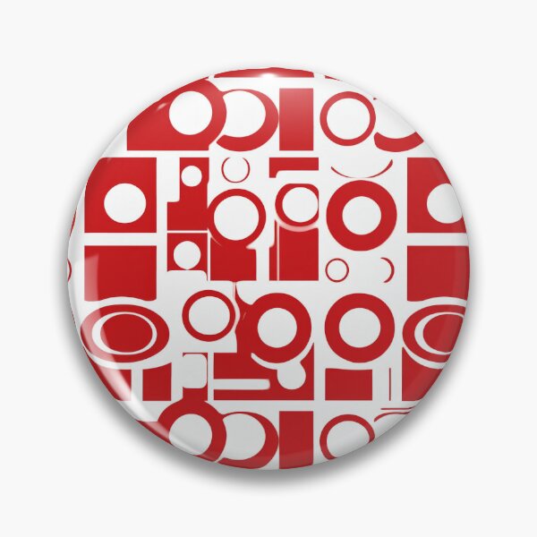 Item preview, Radiant Circles: A Joyful Dance of Red and White Patterns designed and sold by NeavesPhoto.