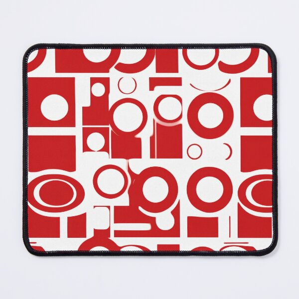 Item preview, Radiant Circles: A Joyful Dance of Red and White Patterns designed and sold by NeavesPhoto.