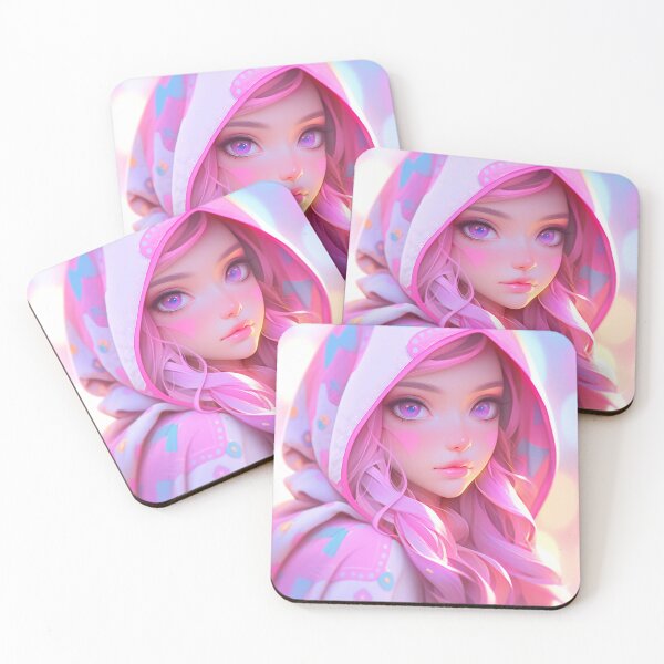 Item preview, Pink Anime Girl - Selection 4 designed and sold by ArtsyChaosArt.