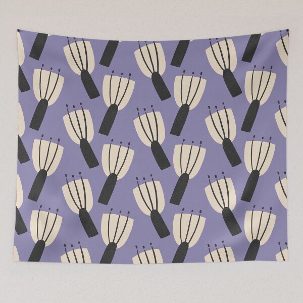 Item preview, Violet field flowers designed and sold by janedrawsthings.