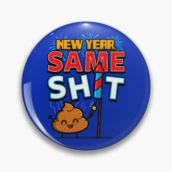 Item preview, Funny Original Cute Kawaii New Year 2025 Poop Cartoon designed and sold by BoggsNicolasArt.
