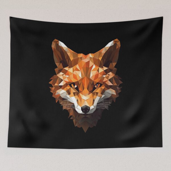 Item preview, Geometric Fox: Abstract Elegance Redefined designed and sold by MajesticArtPL.