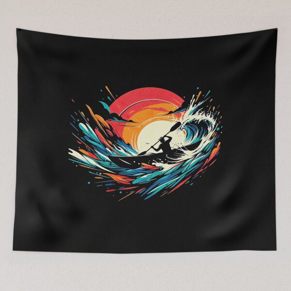 Item preview, Wild Water Kayaking Vintage Design designed and sold by RedDesignSyc.