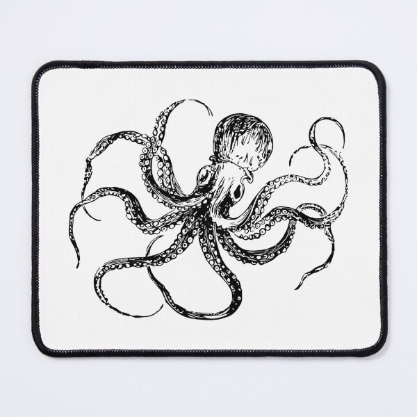 Item preview, Octopus Japanese Gyotaku designed and sold by DashBliss.
